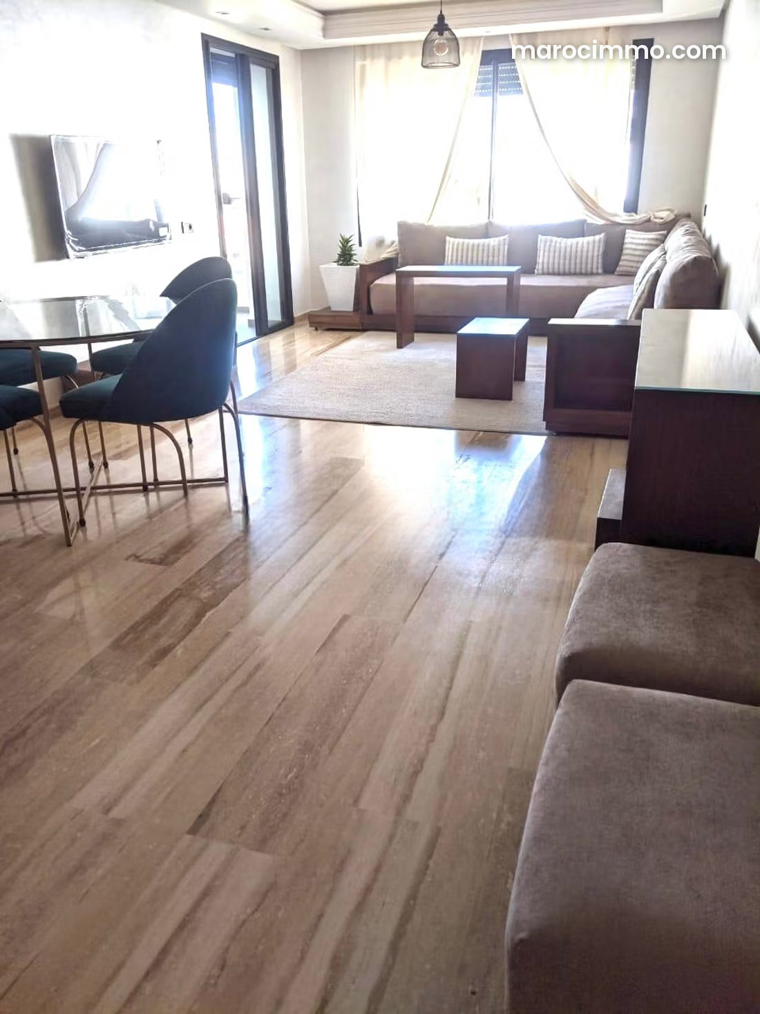 Appartement meublé avec terrasse et piscine à Dar Bouazza, Dar Bouazza
