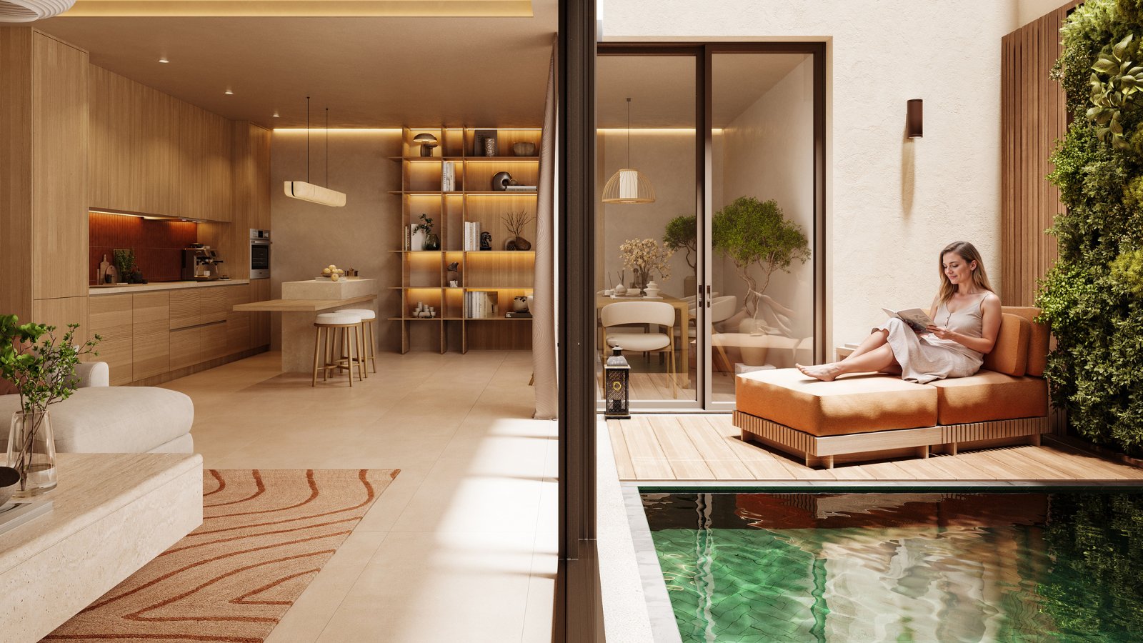 Duplex Deluxe 2 chambres avec piscine